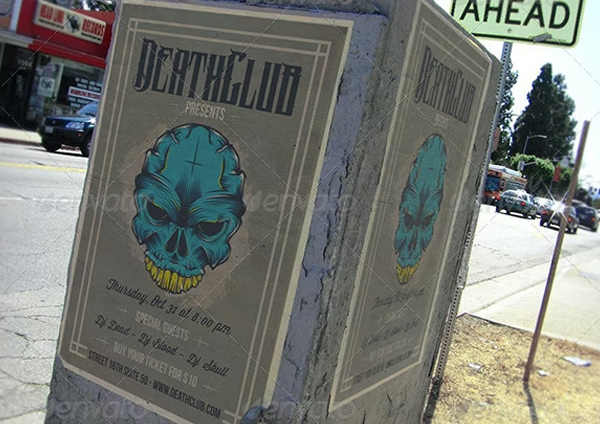 Skull Tattoo Flyer Template