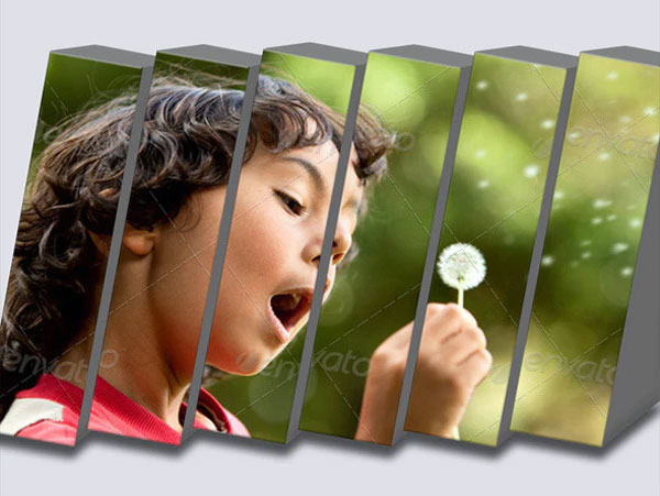 Sliced Photo Display Photoshop Action