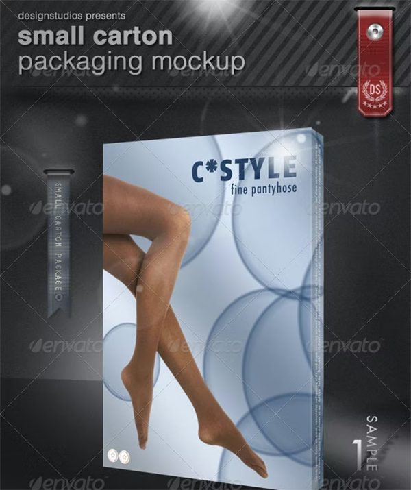 Small Carton Packaging Mock-Up