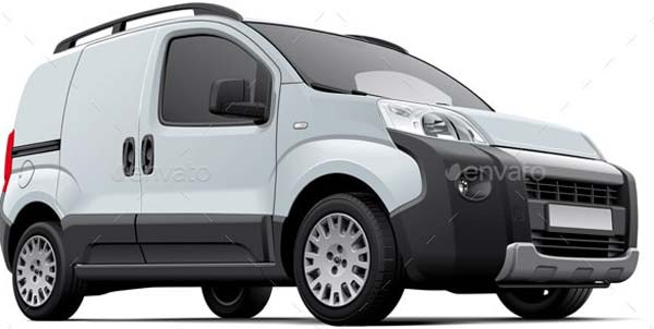 Small Commercial Vehicle Mockup Download