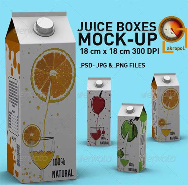 Juice Boxes Mockup Pack