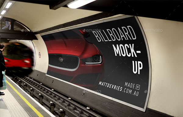 Smart Billboard Advertising Mockup PSD Template