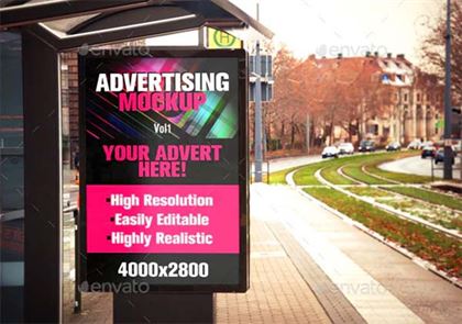 Smart Billboard PSD Mockup