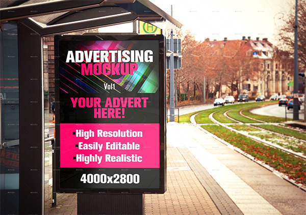 Smart Billboard PSD Mockup