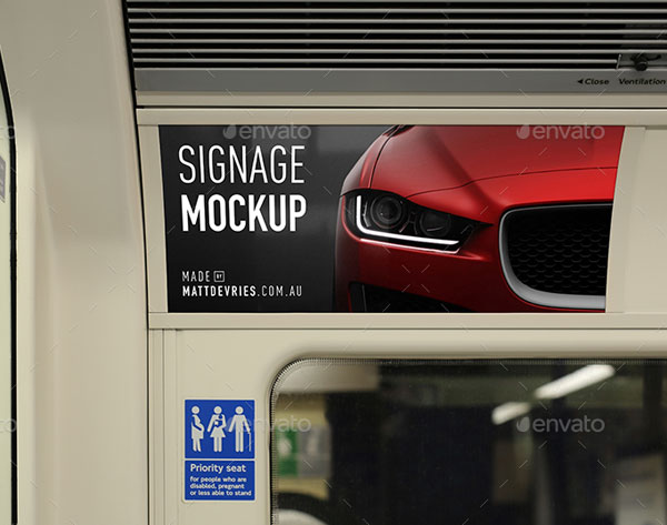 Smart Signage Advertising Mockup PSD Template