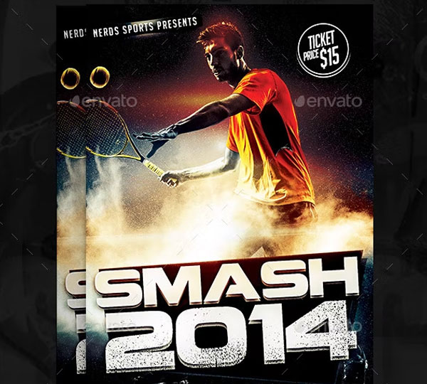 Smash Tennis Sport Flyer