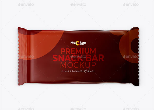 Snack Bar Packaging Design Mockup