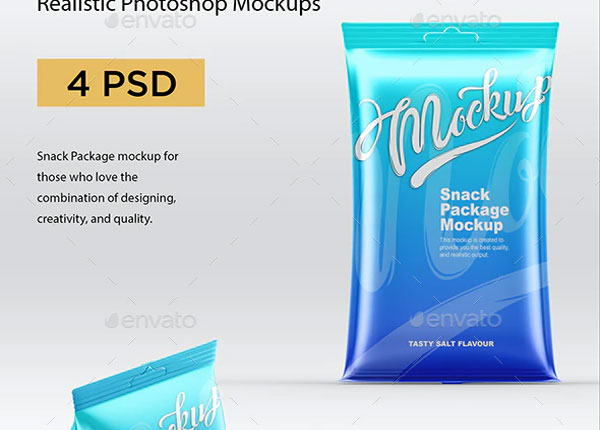 Snack Package Mockup Set