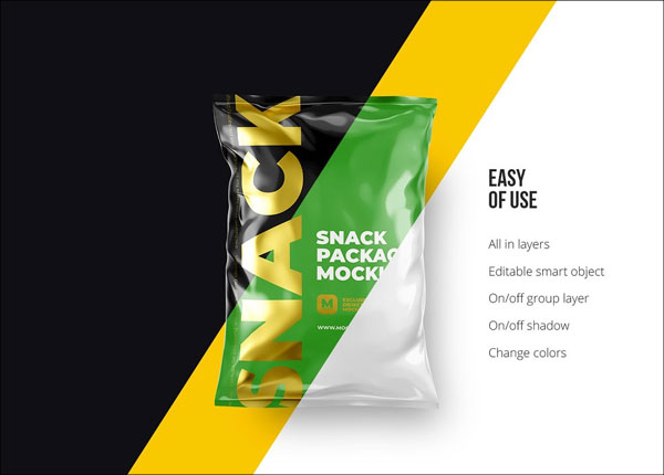 Snack Package Mockup Template
