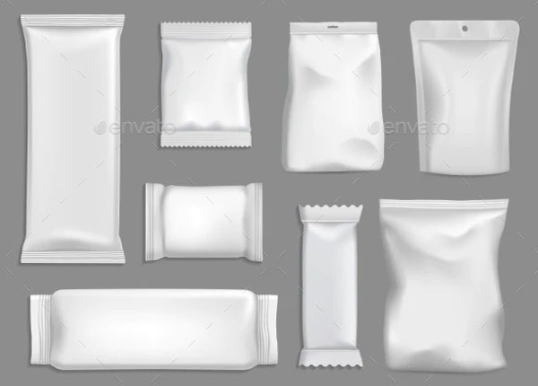 Snack Packages Vector Mockup