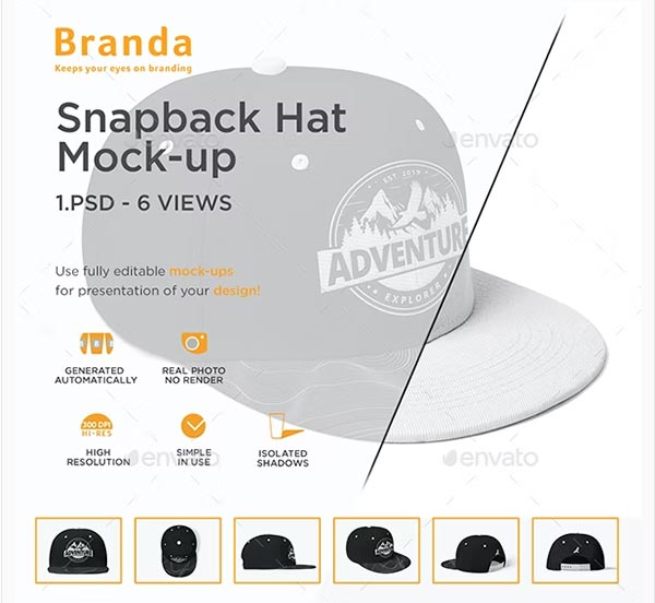 Snapback Hat Mock-up