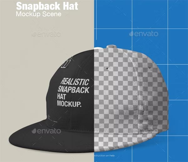 Snapback Hat Mockup