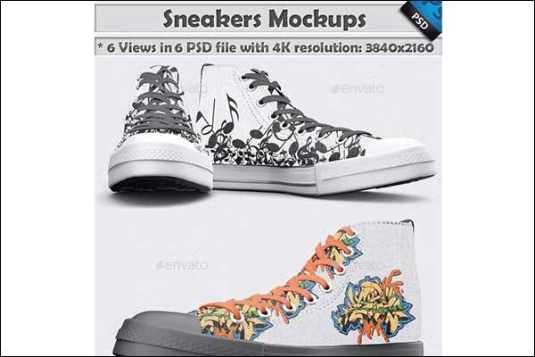 Sneakers Shoes Mockup Template