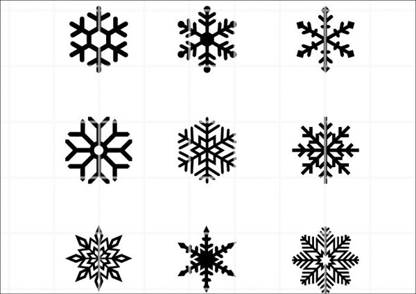 Snowflake Christmas SVG Template