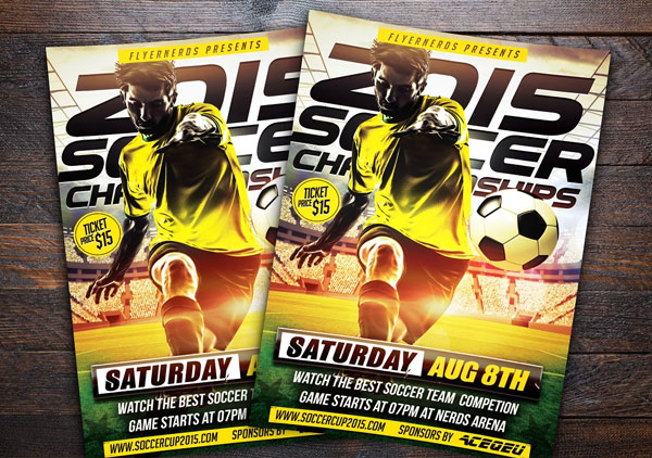 Soccer Championships Sports Event Flyer