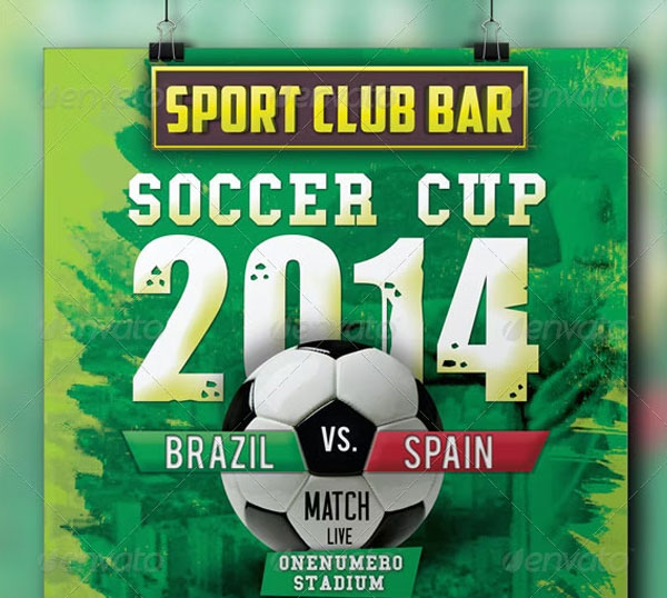 Soccer Cup Champion Flyer Template