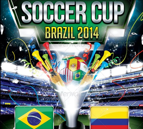 Soccer Cup Flyer Template Design