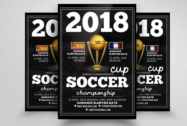 Soccer Cup Match Flyer Template