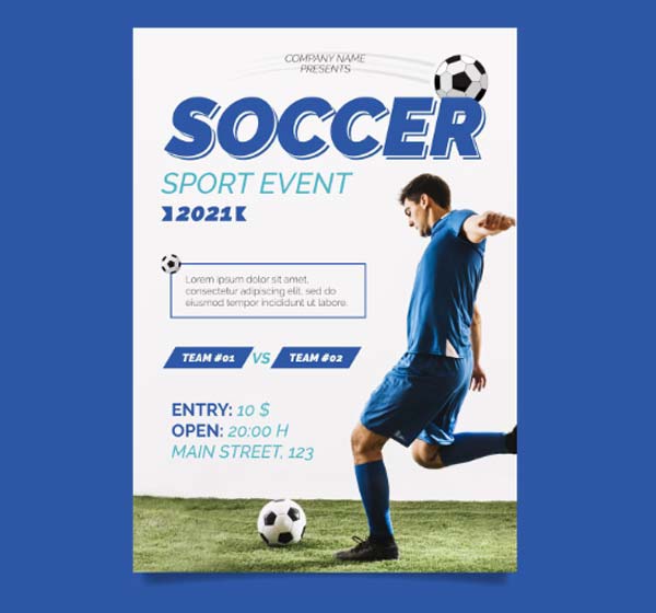 Soccer Game Event Free Flyer