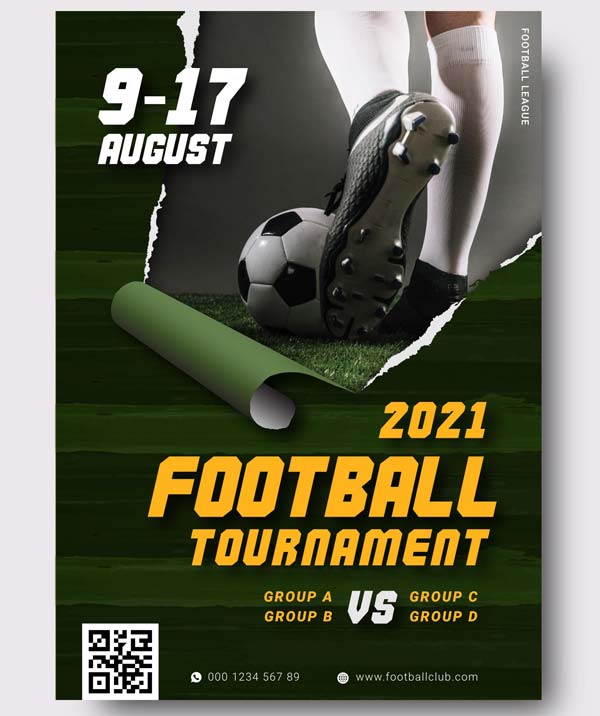 Soccer Madness Event Flyer Template Free