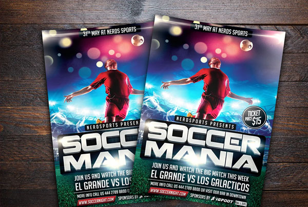 Soccer Mania Sports Event Flyer
