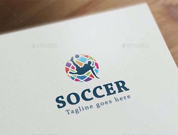 Soccer PSD Logo Design