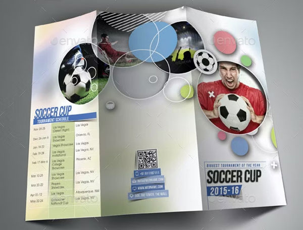 Soccer Sport Multipurpose Trifold Brochure