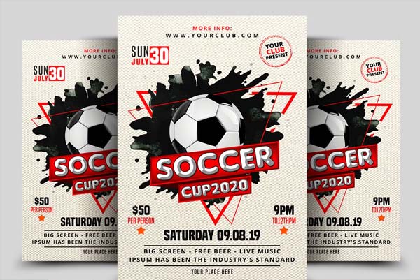 Soccer Tournament Poster Template Free