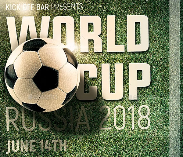 Soccer World Cup Flyer Template Design