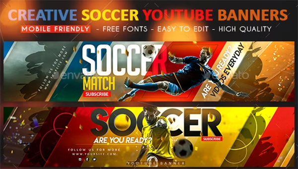 Soccer YouTube Banner