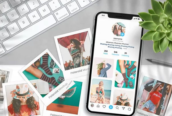 Social Media Branding Mockup For Instagram