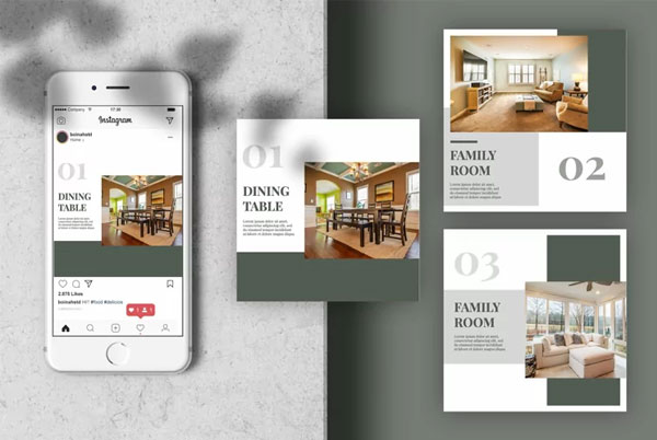 Social Media Interior Design Banners