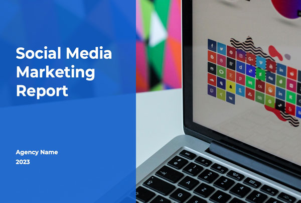 Social Media Report PowerPoint Template