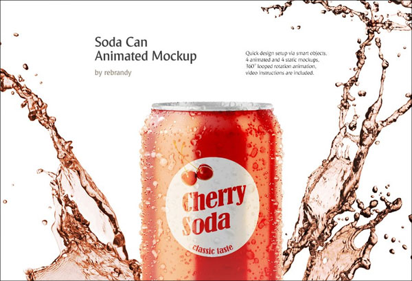 Soda Can Animated Mockup