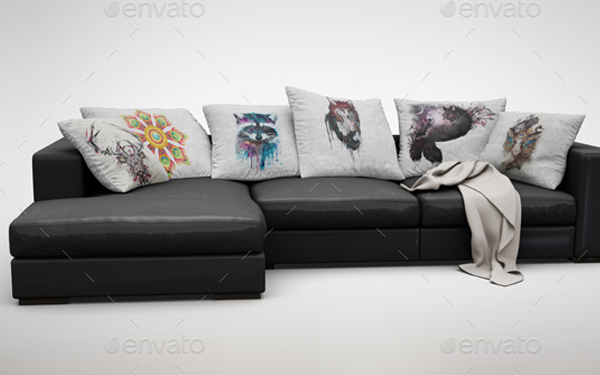 Sofa Pillows MockUp Designs