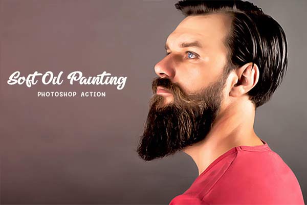 Soft Oil Painting Photoshop Actions Template