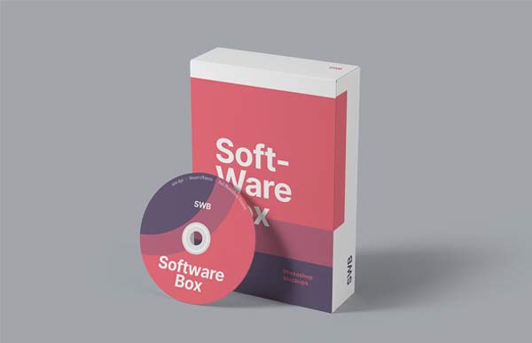 Software Box Packaging Mockups Download