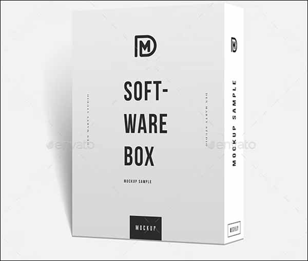 Software Box Packing Mockup