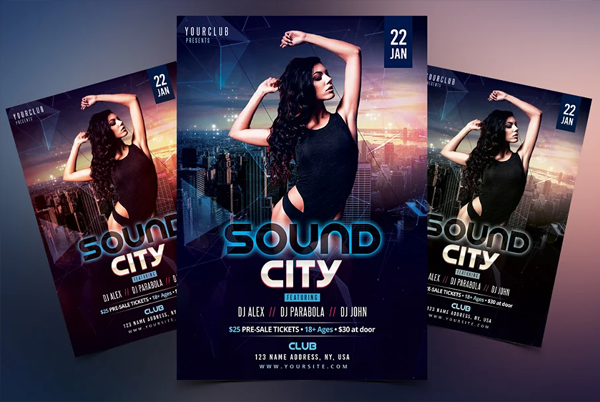 Sound City Flyer Template