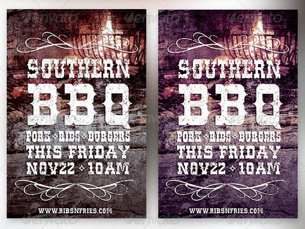 Southern BBQ Flyer Template