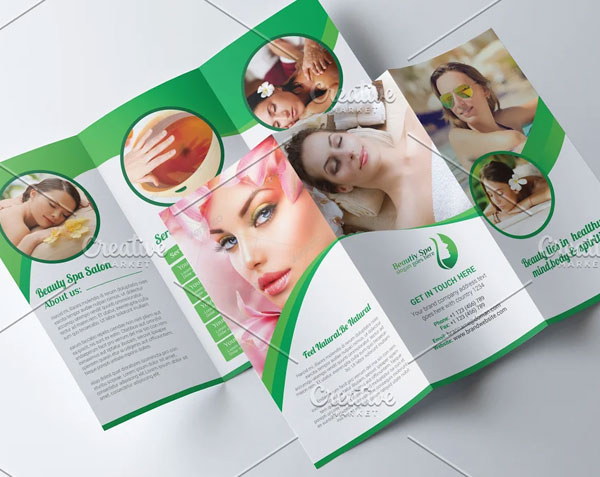 Spa And Beauty Salon Brochure Template