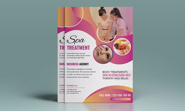 Spa Treatment Flyer Template Download
