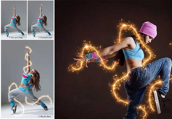 Sparkle Effect Photoshop action