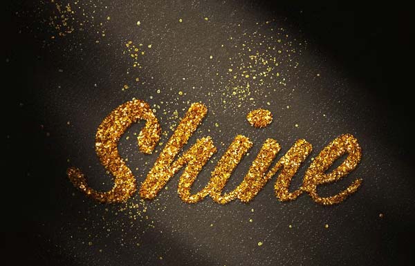 Sparkling Glitter Text Effect Download