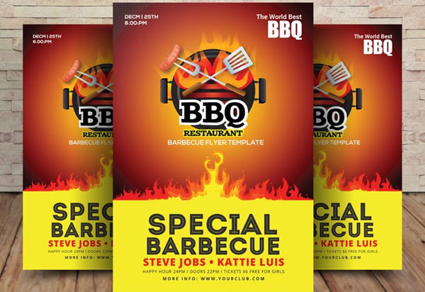 Special BBQ Restaurant Flyer
