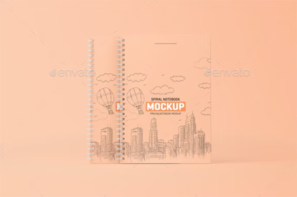 Spiral Notebook Mockup Template