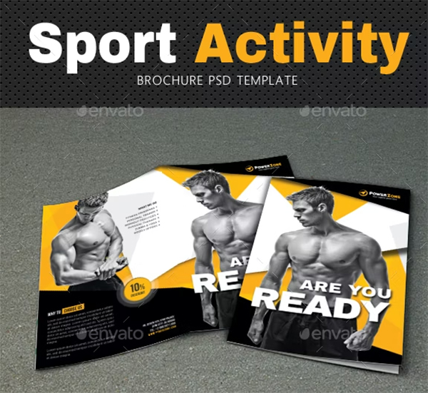 Sport Activity PSD Brochure Design