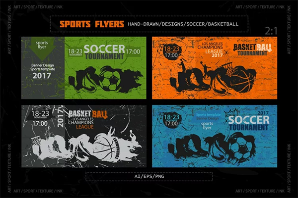 Sport Flyers PSD Template