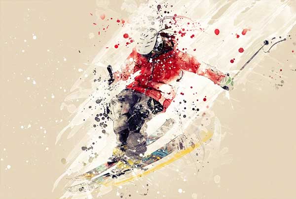 Sport Modern Art Photoshop Action Template