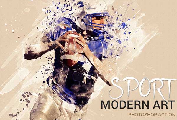 Sport Modern Art Photoshop Action